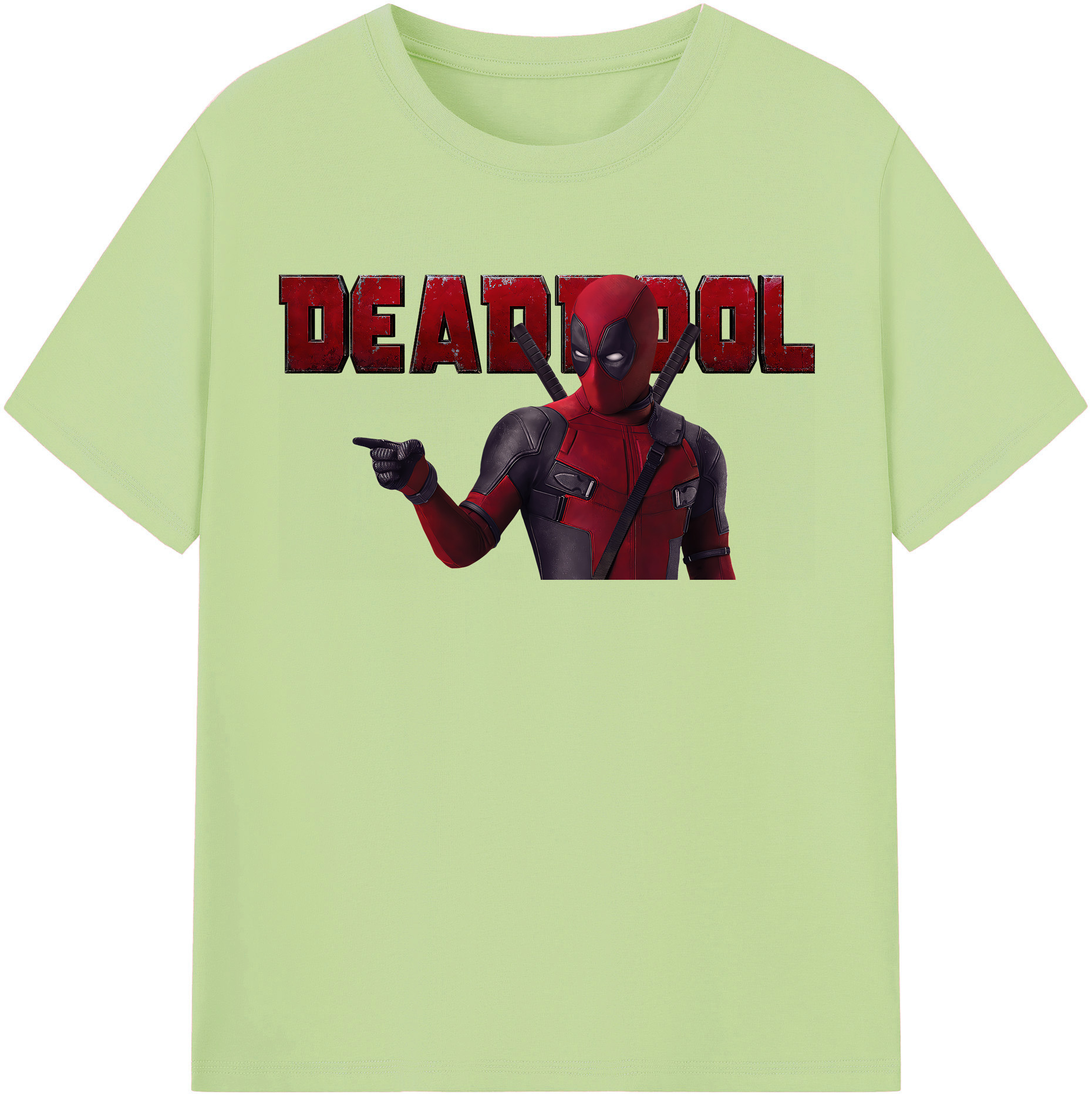 （画像用） Deadpool デッドプール 綿100％半袖Tシャツ（フロントプリント）